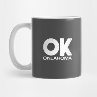 OK Oklahoma Vintage State Typography Mug